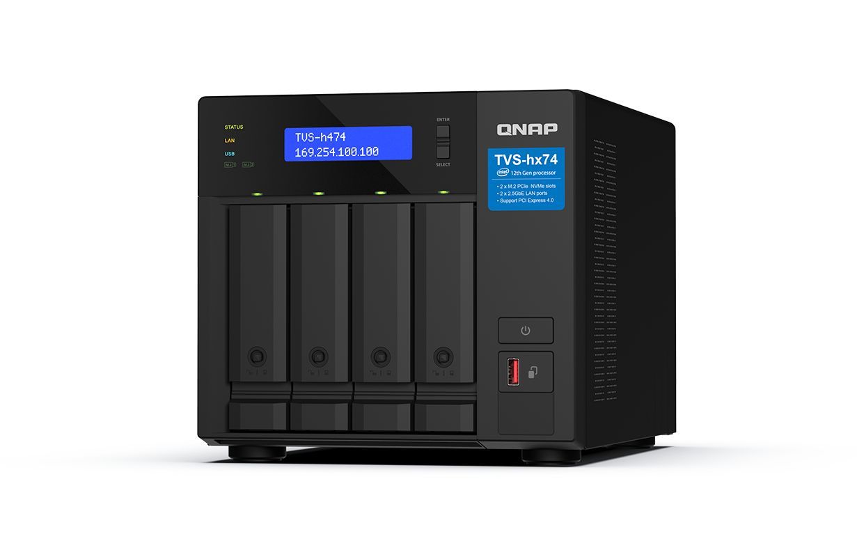 QNAP NAS TVS-H474-PT-8G (8GB) (4xHDD + 2xM.2 SSD) QNAP NAS TVS-H474-PT-8G (8GB) (4xHDD + 2xM.2 SSD)