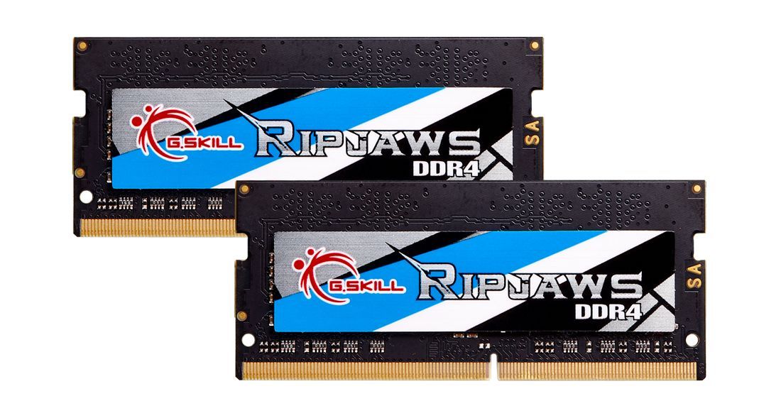 G.SKILL 16GB DDR4 2666MHz Kit(2x8GB) SODIMM Ripjaws G.SKILL 16GB DDR4 2666MHz Kit(2x8GB) SODIMM Ripjaws