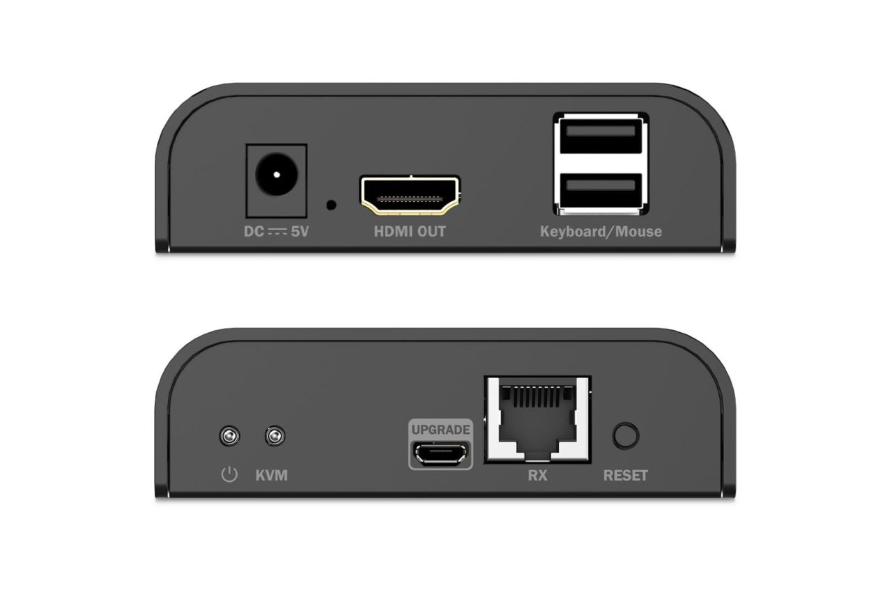 Digitus HDMI KVM IP Receiver 4K/60Hz Black Digitus HDMI KVM IP Receiver 4K/60Hz Black