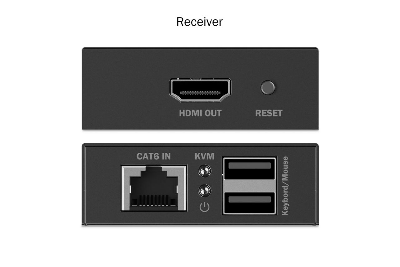 Digitus HDMI KVM Extender Set, 4K/30Hz Black Digitus HDMI KVM Extender Set, 4K/30Hz Black