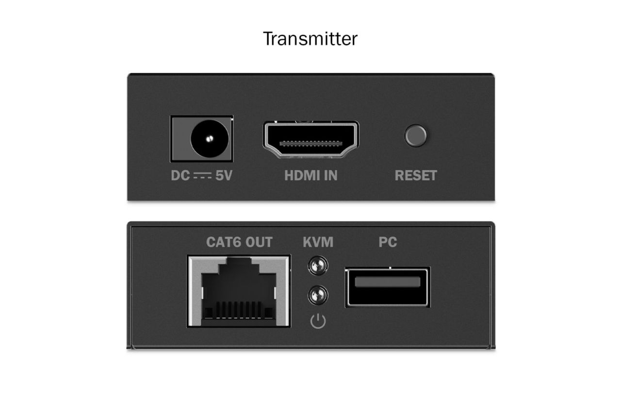 Digitus HDMI KVM Extender Set, 4K/30Hz Black Digitus HDMI KVM Extender Set, 4K/30Hz Black
