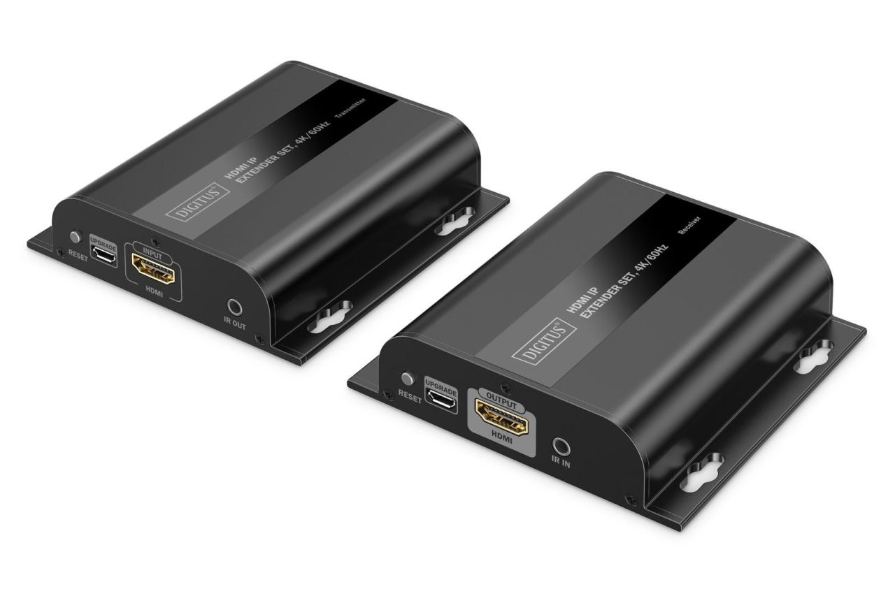 Digitus HDMI IP Extender Set 4K/60Hz Black Digitus HDMI IP Extender Set 4K/60Hz Black