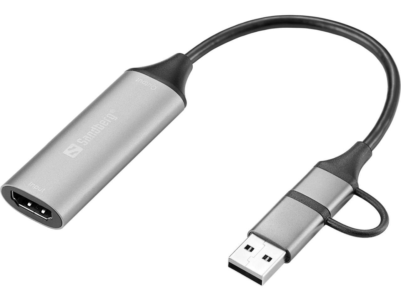 Sandberg HDMI Capture Link to USB-C/A Grey Sandberg HDMI Capture Link to USB-C/A Grey