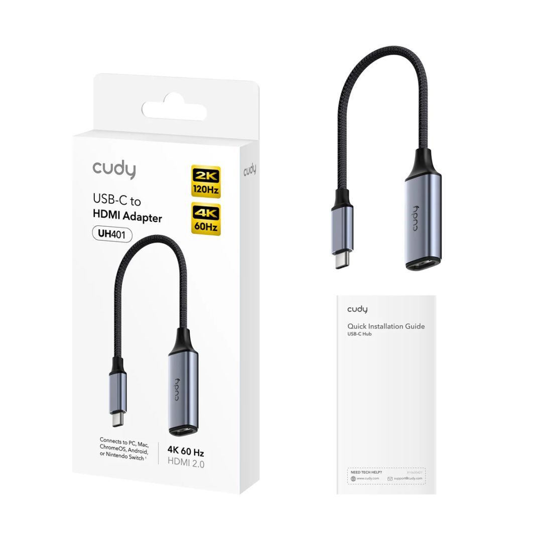 Cudy UH401 USB-C to HDMI Adapter Grey