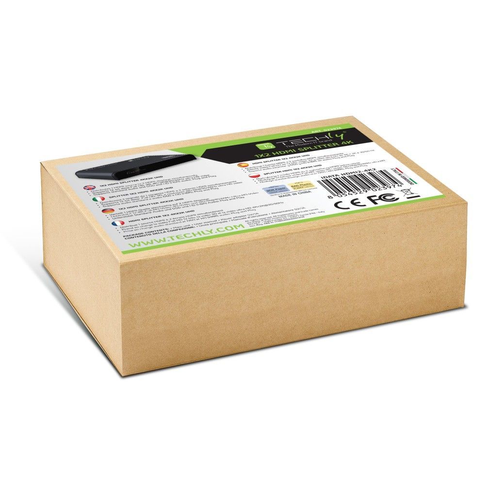 TECHLY IDATA HDMI2-4K2 HDMI Video Splitter TECHLY IDATA HDMI2-4K2 HDMI Video Splitter