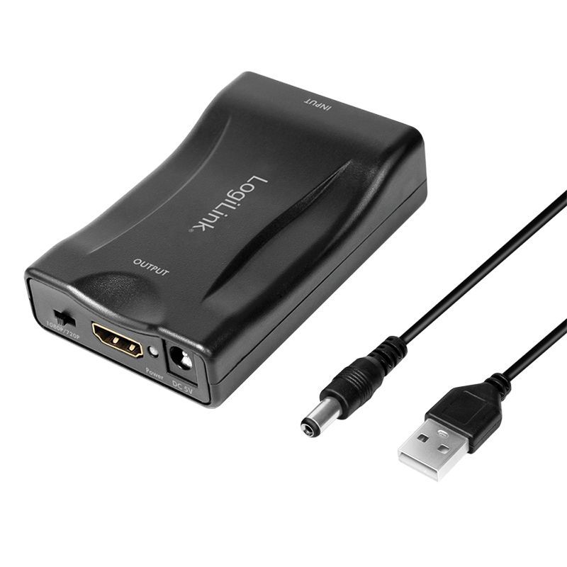 Logilink Video converter Scart/F to HDMI-A/F 1080p Black Logilink Video converter Scart/F to HDMI-A/F 1080p Black