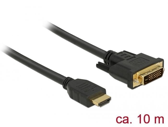 DeLock HDMI to DVI 24+1 cable bidirectional 10m DeLock HDMI to DVI 24+1 cable bidirectional 10m