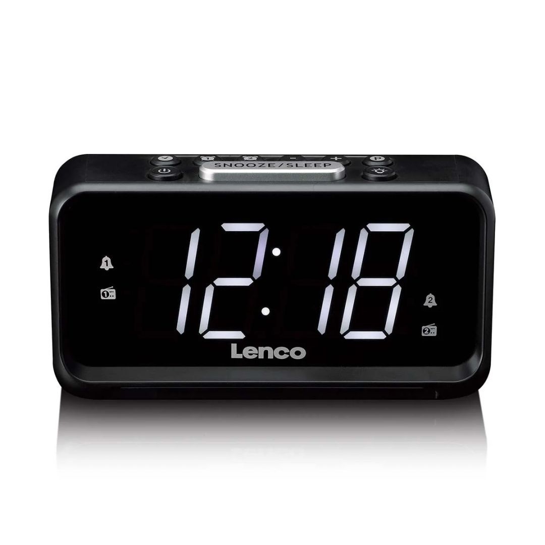 Lenco CR-28BK Clock Radio Black Lenco CR-28BK Clock Radio Black
