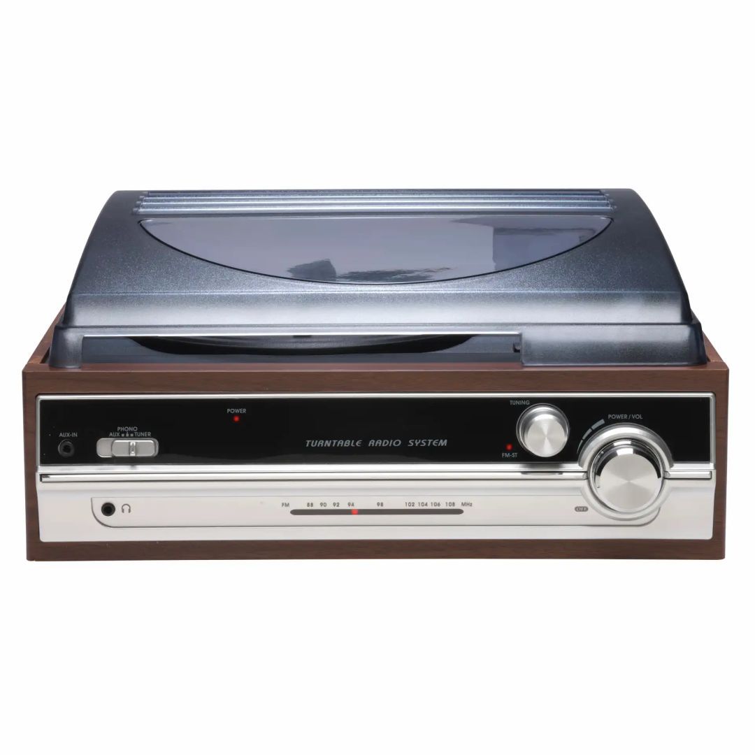 Denver VPR-190MK3 Retro turntable with radio & built-in speakers