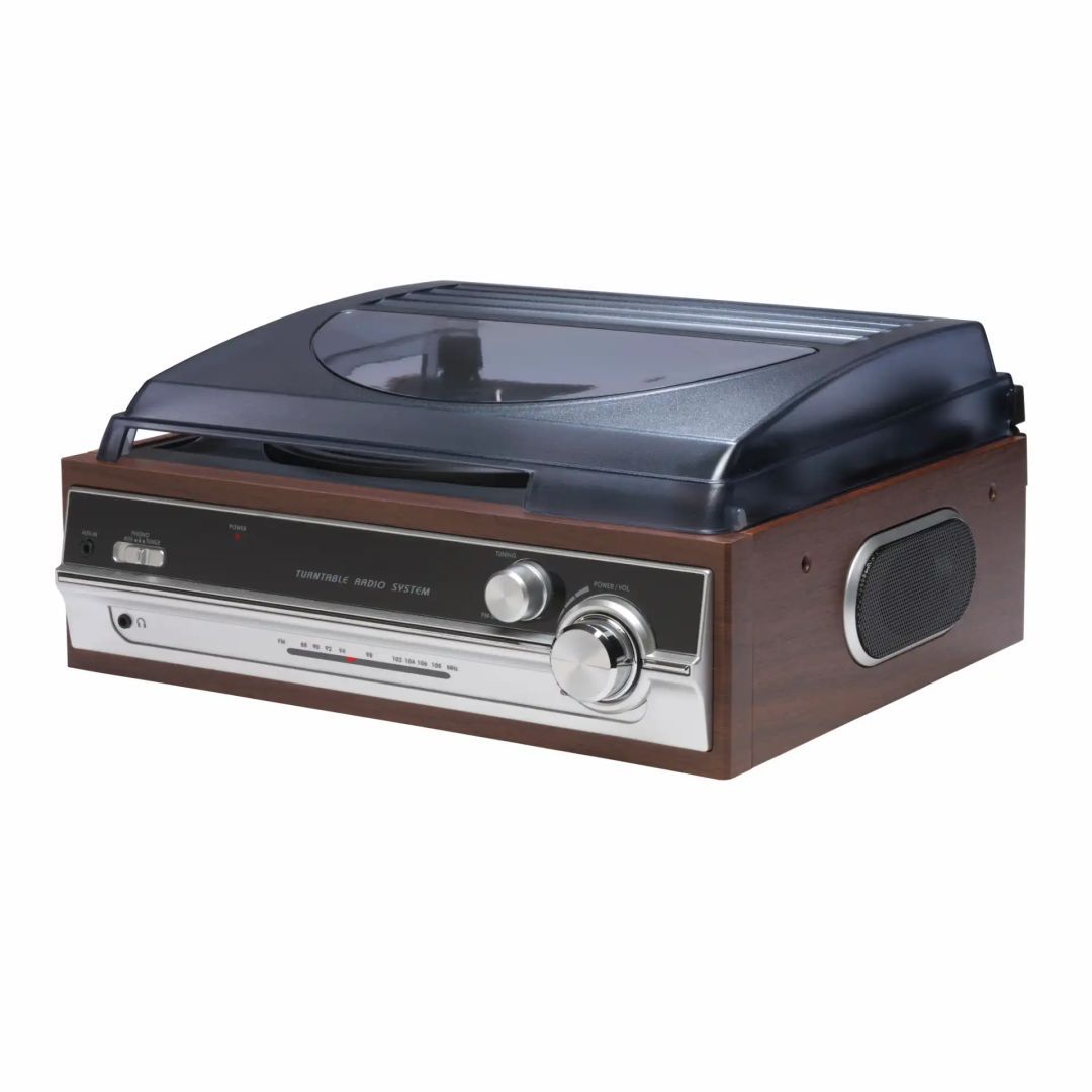 Denver VPR-190MK3 Retro turntable with radio & built-in speakers