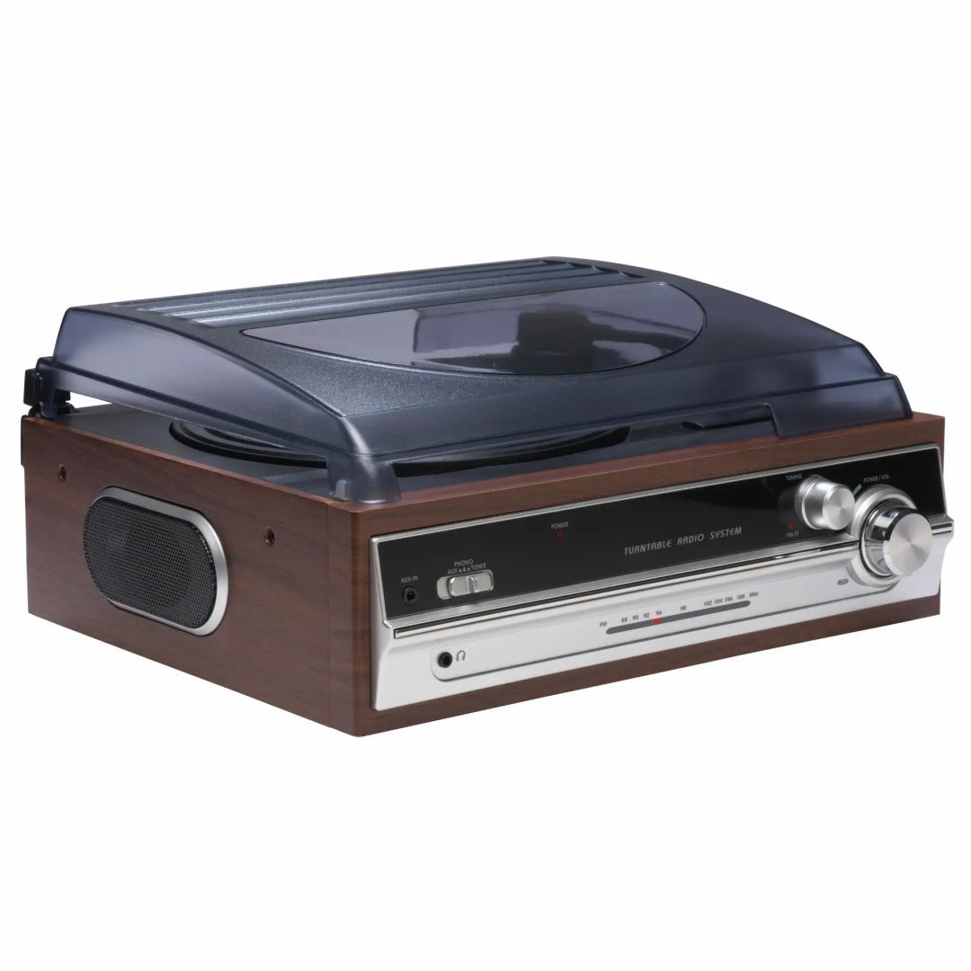 Denver VPR-190MK3 Retro turntable with radio & built-in speakers
