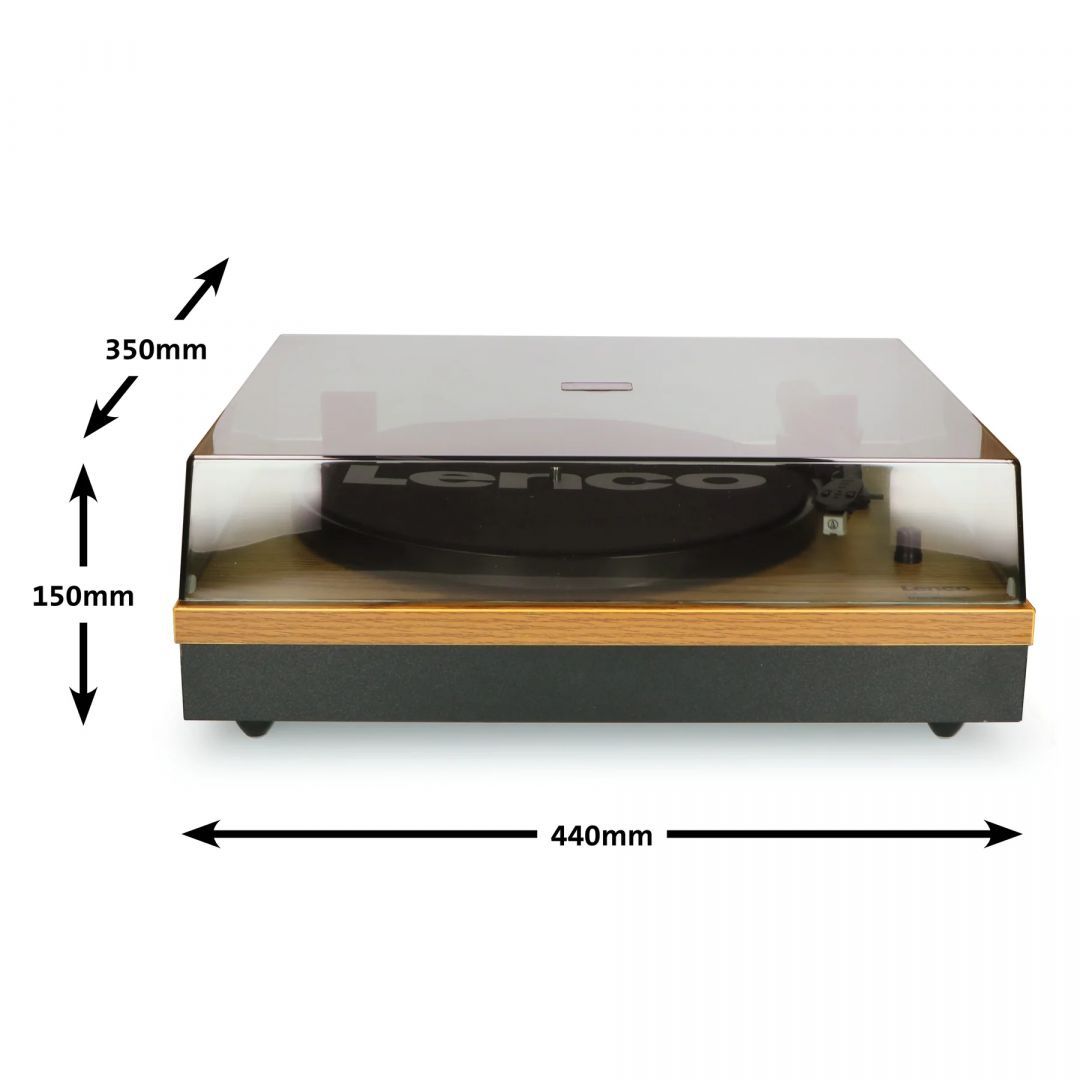 Lenco LS-300 Bluetooth Lemezlejátszó hangszóróval Wood Lenco LS-300 Bluetooth Lemezlejátszó hangszóróval Wood