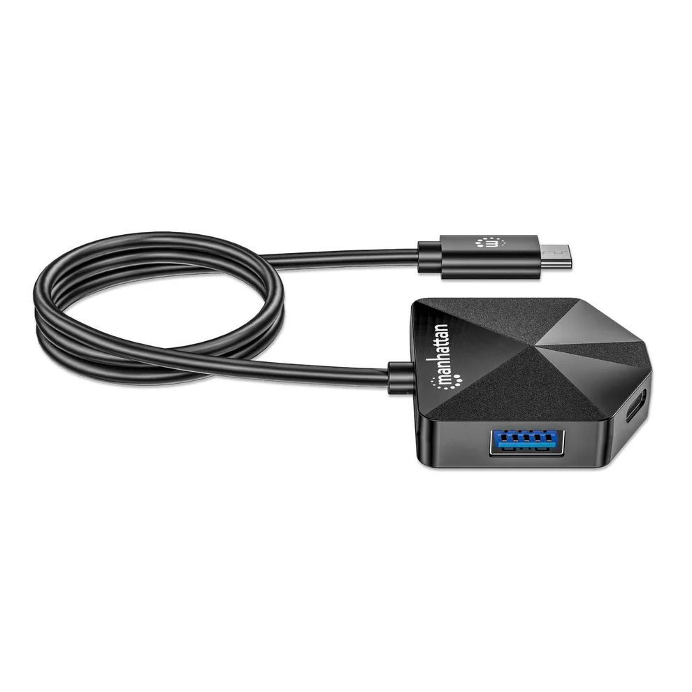 Manhattan 4-portos USB3.0 HUB Black