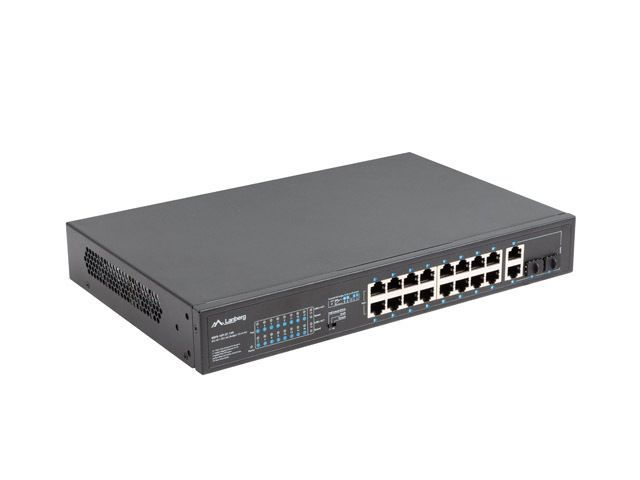 Lanberg 16X 100MB POE+/2X 1GB/1X SFP UNMANAGED RACK 150W