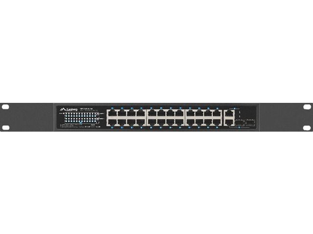 Lanberg 24X 100MB POE+/2X COMBO RACK 19" GIGABIT ETHERNET 360W V2