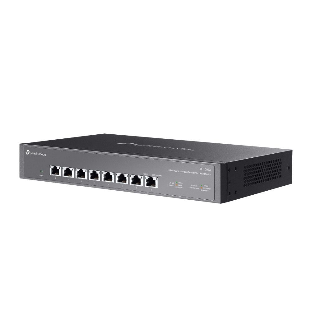 TP-Link DS1008X Omada 8-Port 10G Unmanaged Desktop/Rackmount Switch TP-Link DS1008X Omada 8-Port 10G Unmanaged Desktop/Rackmount Switch