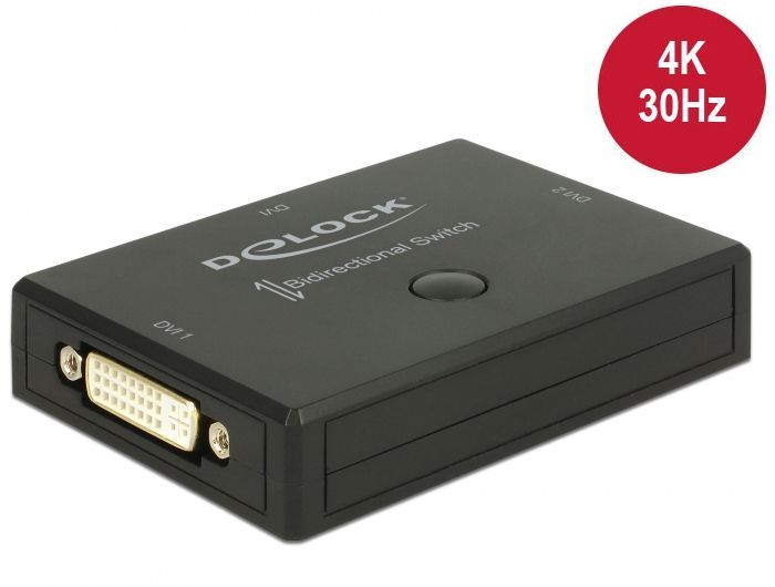 DeLock DVI 2 - 1 Switch bidirectional 4K 30Hz DeLock DVI 2 - 1 Switch bidirectional 4K 30Hz