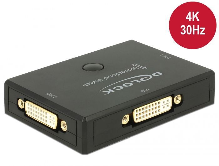 DeLock DVI 2 - 1 Switch bidirectional 4K 30Hz DeLock DVI 2 - 1 Switch bidirectional 4K 30Hz