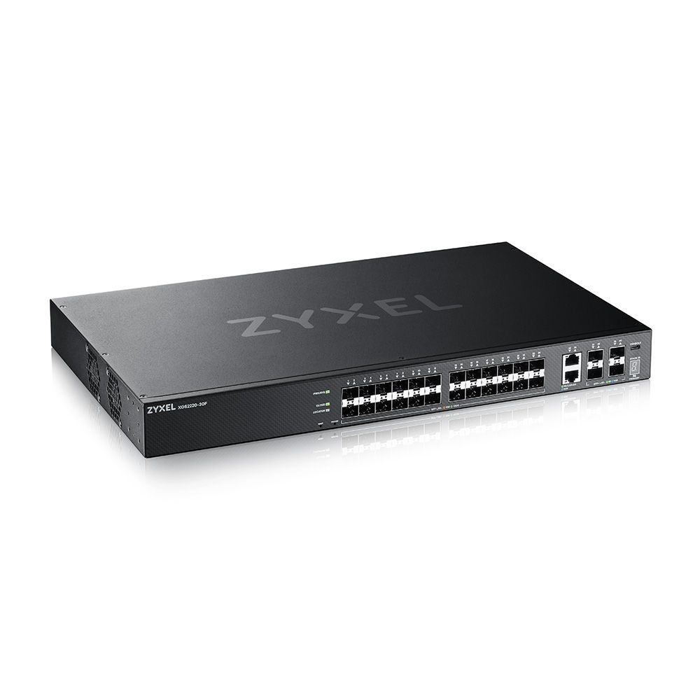 ZyXEL XGS2220-30F 24-port SFP L3 Access Switch with 6 10G Uplink ZyXEL XGS2220-30F 24-port SFP L3 Access Switch with 6 10G Uplink