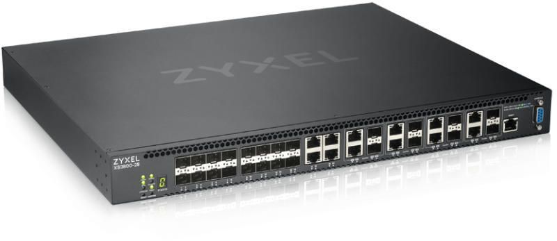 ZyXEL XS3800-28 28-port 10GbE L3 Aggregation Switch ZyXEL XS3800-28 28-port 10GbE L3 Aggregation Switch