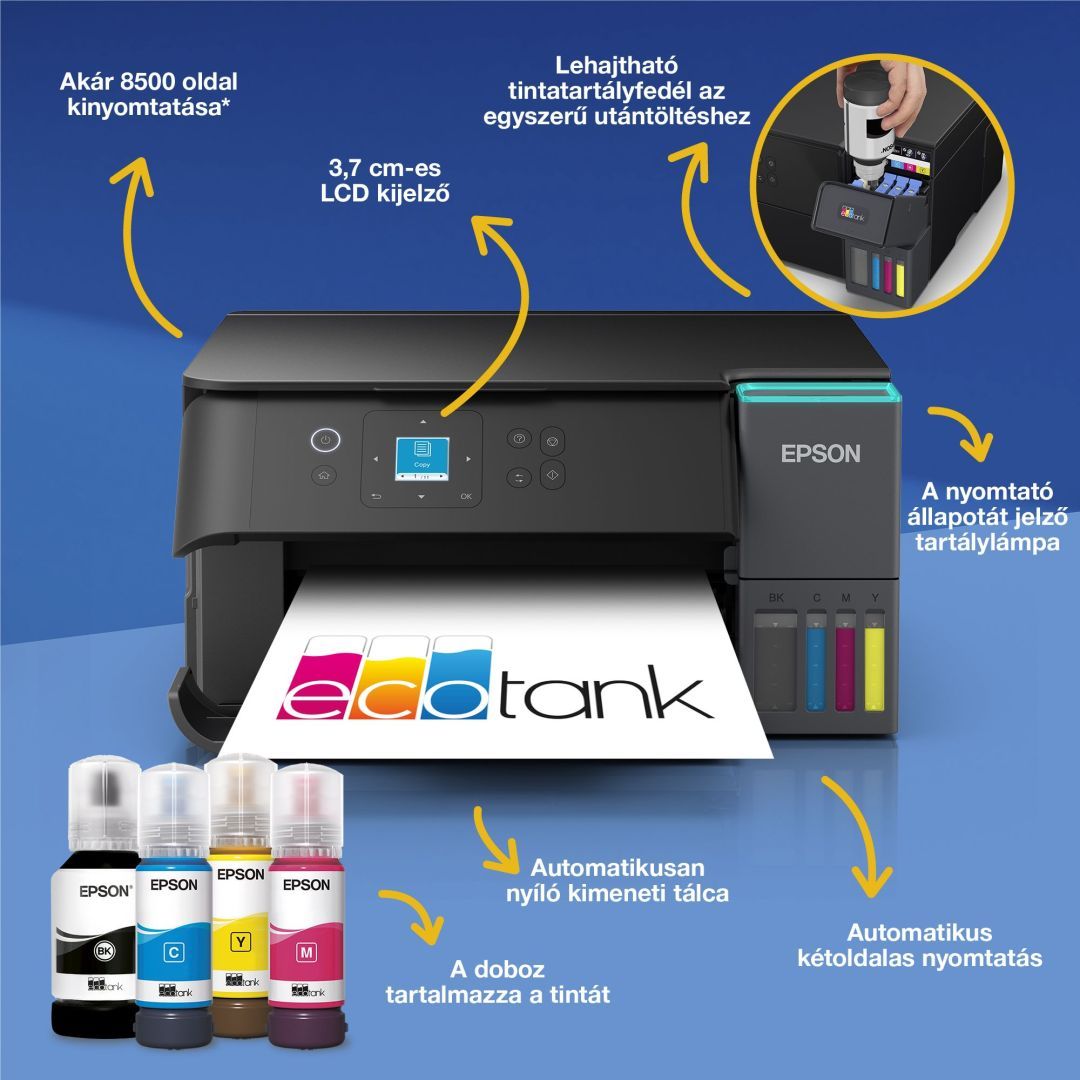 Epson EcoTank L4360 Tintasugaras Nyomtató/Másoló/Scanner