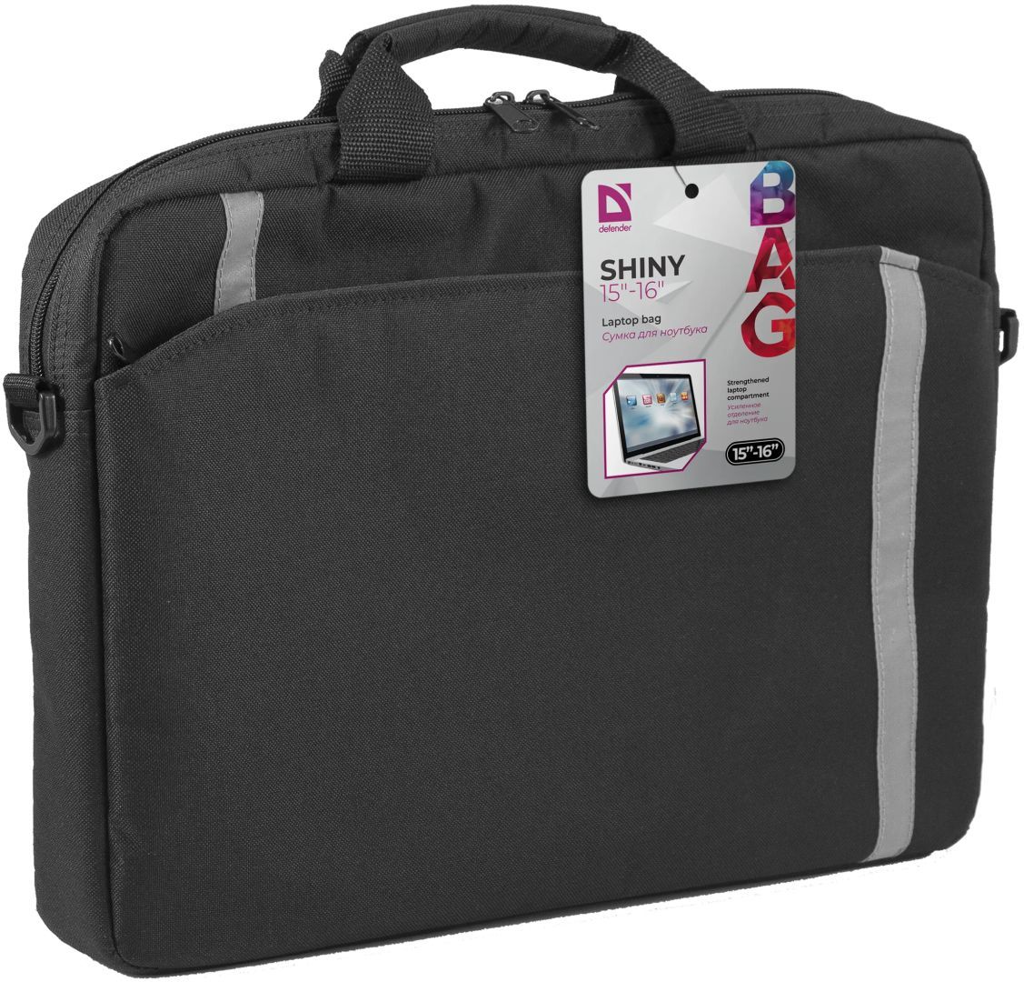 Defender Shiny Laptop bag 16" Black Defender Shiny Laptop bag 16" Black