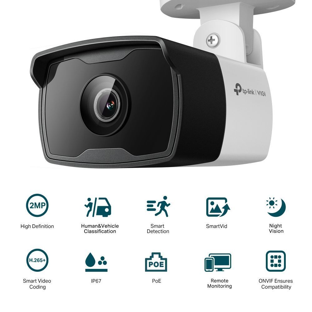TP-Link VIGI C320I (4mm) 2MP Outdoor Bullet Network Camera TP-Link VIGI C320I (4mm) 2MP Outdoor Bullet Network Camera