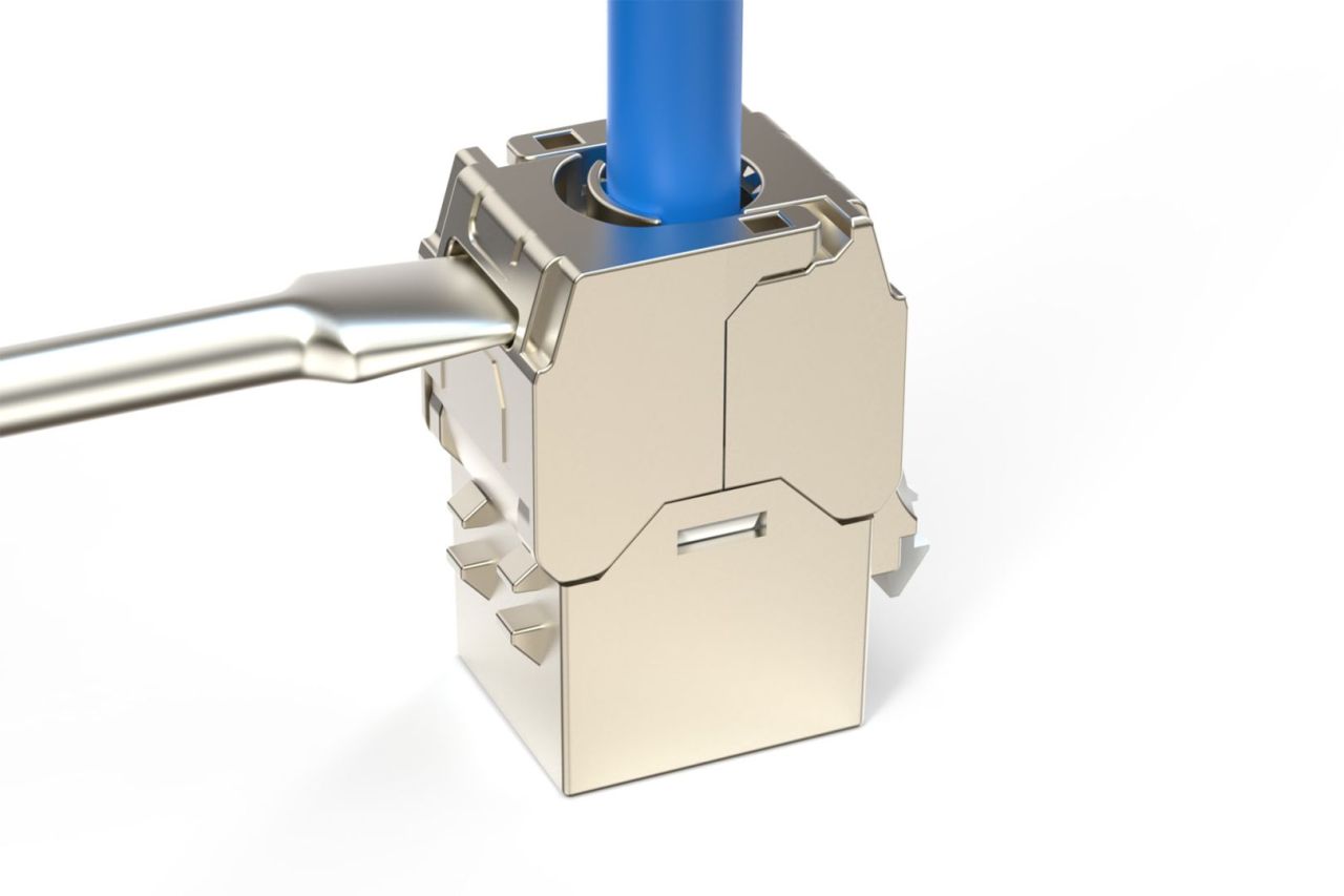 Digitus CAT 6A Keystone Jack, shielded,Re-embedded 8pc