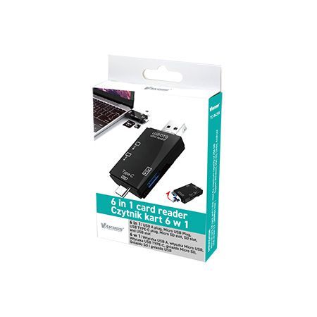 Vakoss TC-R425X Card Reader Black Vakoss TC-R425X Card Reader Black
