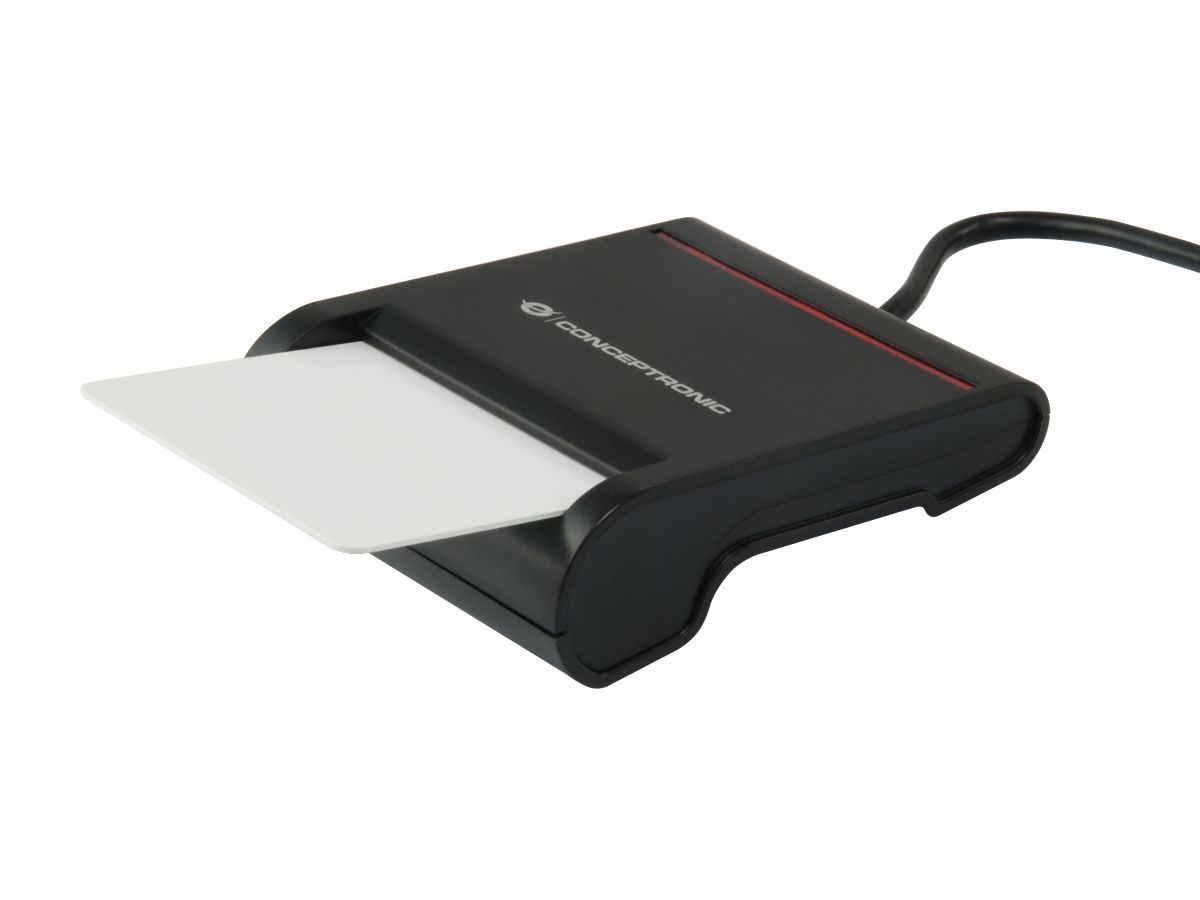 Conceptronic SCR01B Smart ID Card Reader Black Conceptronic SCR01B Smart ID Card Reader Black