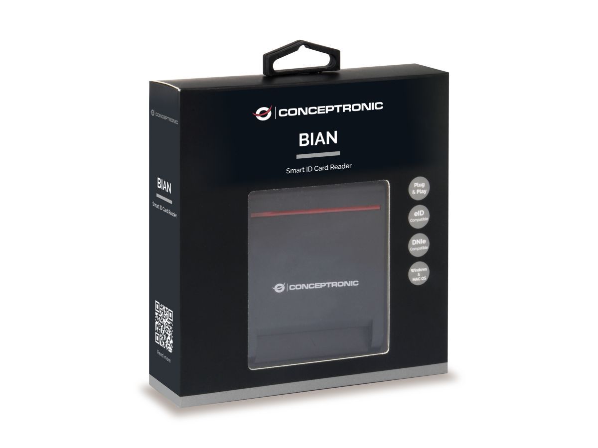 Conceptronic SCR01B Smart ID Card Reader Black Conceptronic SCR01B Smart ID Card Reader Black