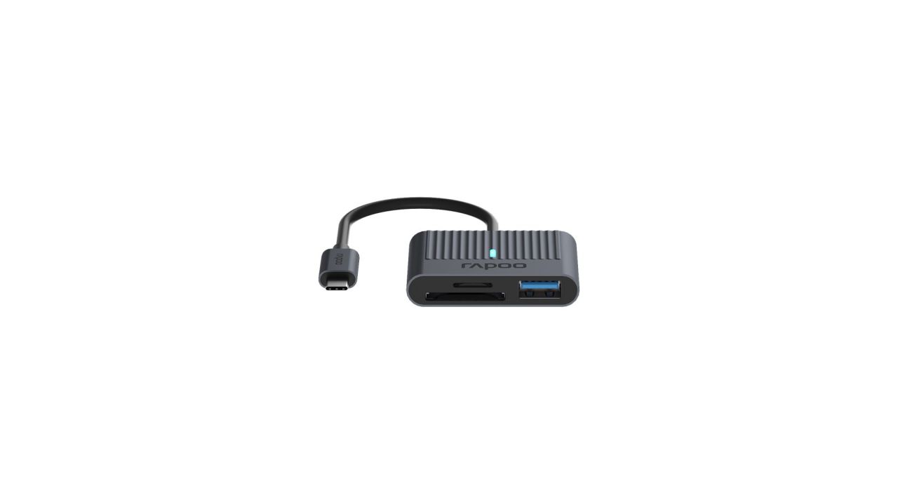Rapoo UCR-3001 3-in-1 USB-C Card Reader Rapoo UCR-3001 3-in-1 USB-C Card Reader