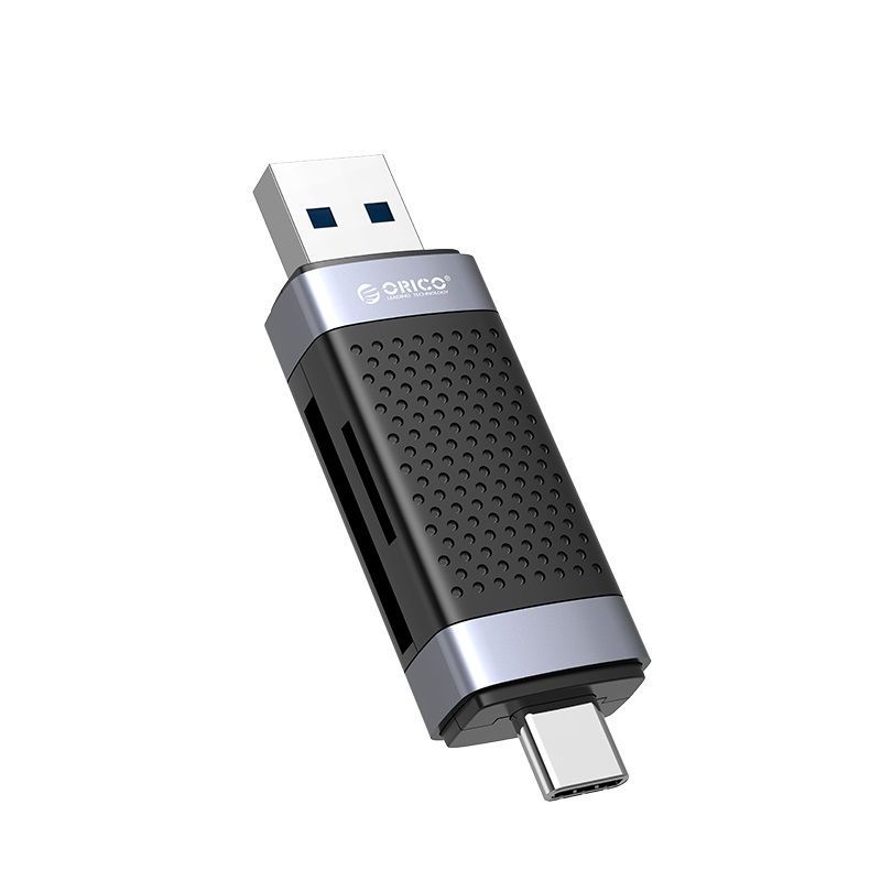 Orico TF+SD Dual Port USB2.0 Dual Head Card Reader Black/Silver Orico TF+SD Dual Port USB2.0 Dual Head Card Reader Black/Silver
