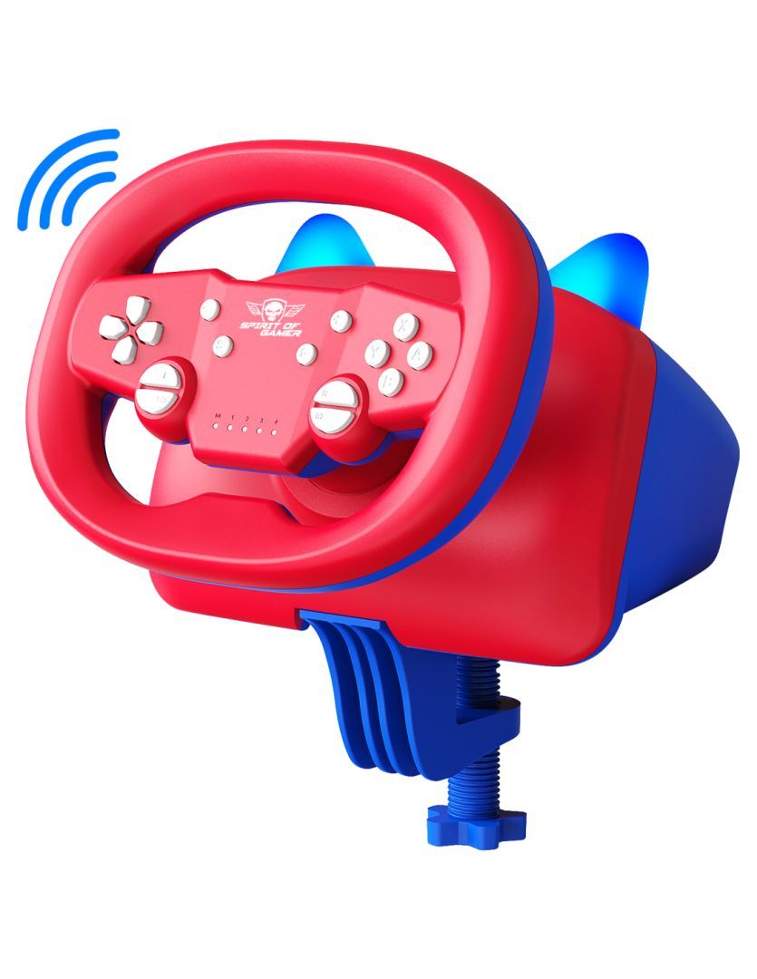 Spirit Of Gamer Race Wheel Pro Air Wireless Kormány Red/Blue Spirit Of Gamer Race Wheel Pro Air Wireless Kormány Red/Blue