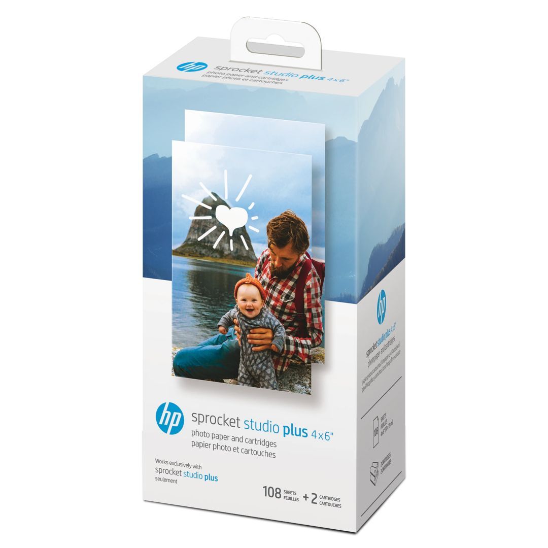 HP Sprocket Studio Plus 10x15cm Photo Paper and Cartridges