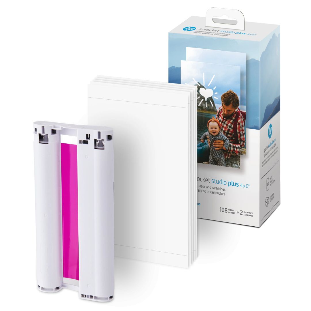 HP Sprocket Studio Plus 10x15cm Photo Paper and Cartridges