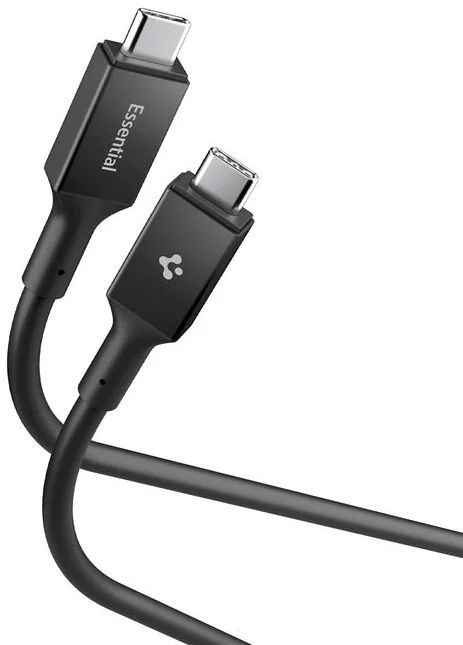 Spigen Essential USB C to USB C 240W Cable 1,2m Black Spigen Essential USB C to USB C 240W Cable 1,2m Black