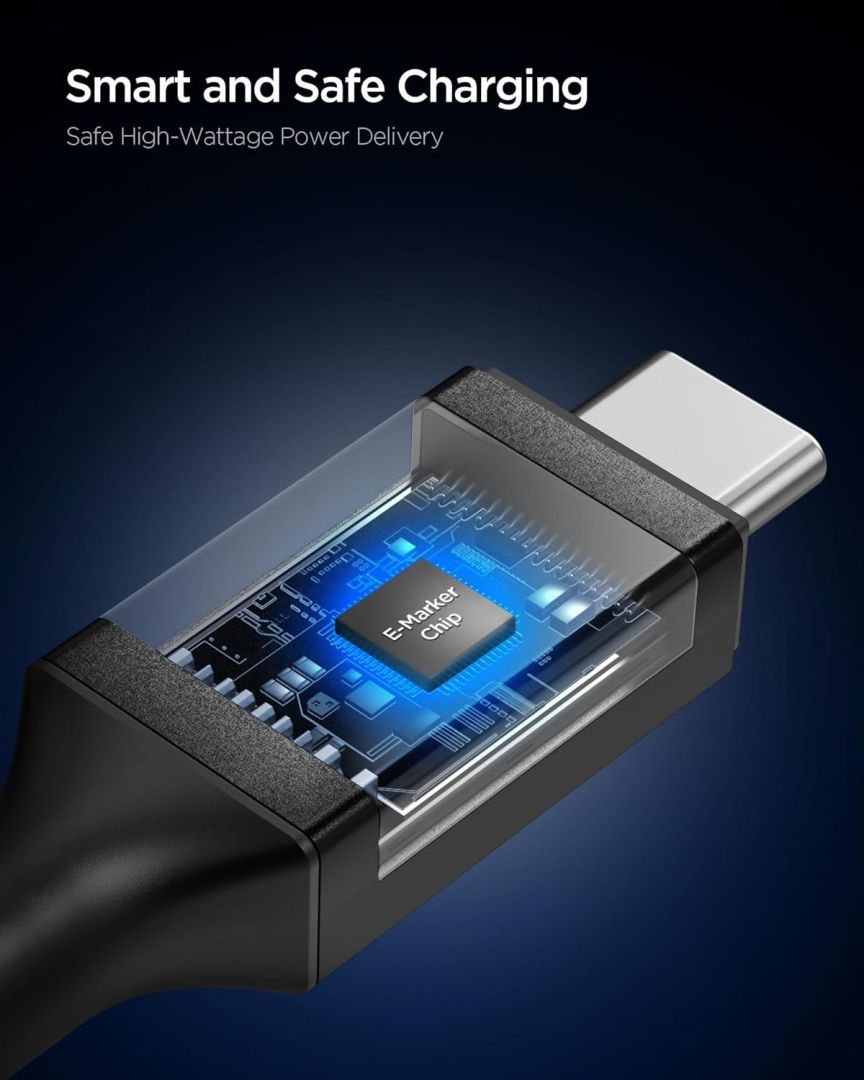 Spigen Essential USB C to USB C 100W Cable 1m Black Spigen Essential USB C to USB C 100W Cable 1m Black