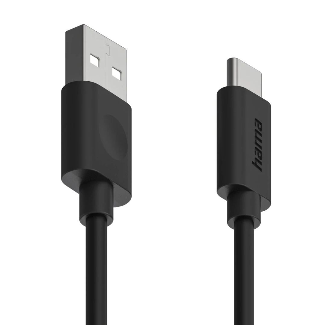 Hama USB-A to USB-C 60W Cable 1,2m Black Hama USB-A to USB-C 60W Cable 1,2m Black