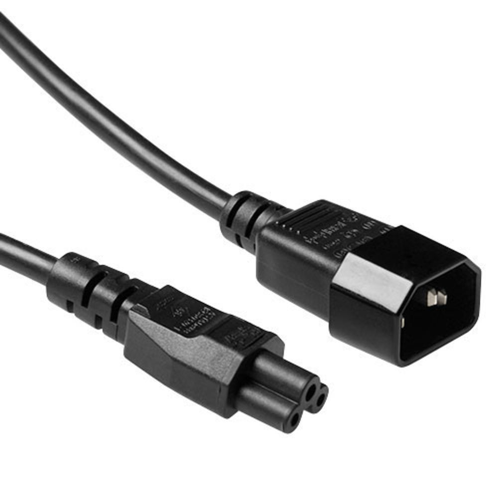 ACT Powercord C14 - C5 1m Black ACT Powercord C14 - C5 1m Black