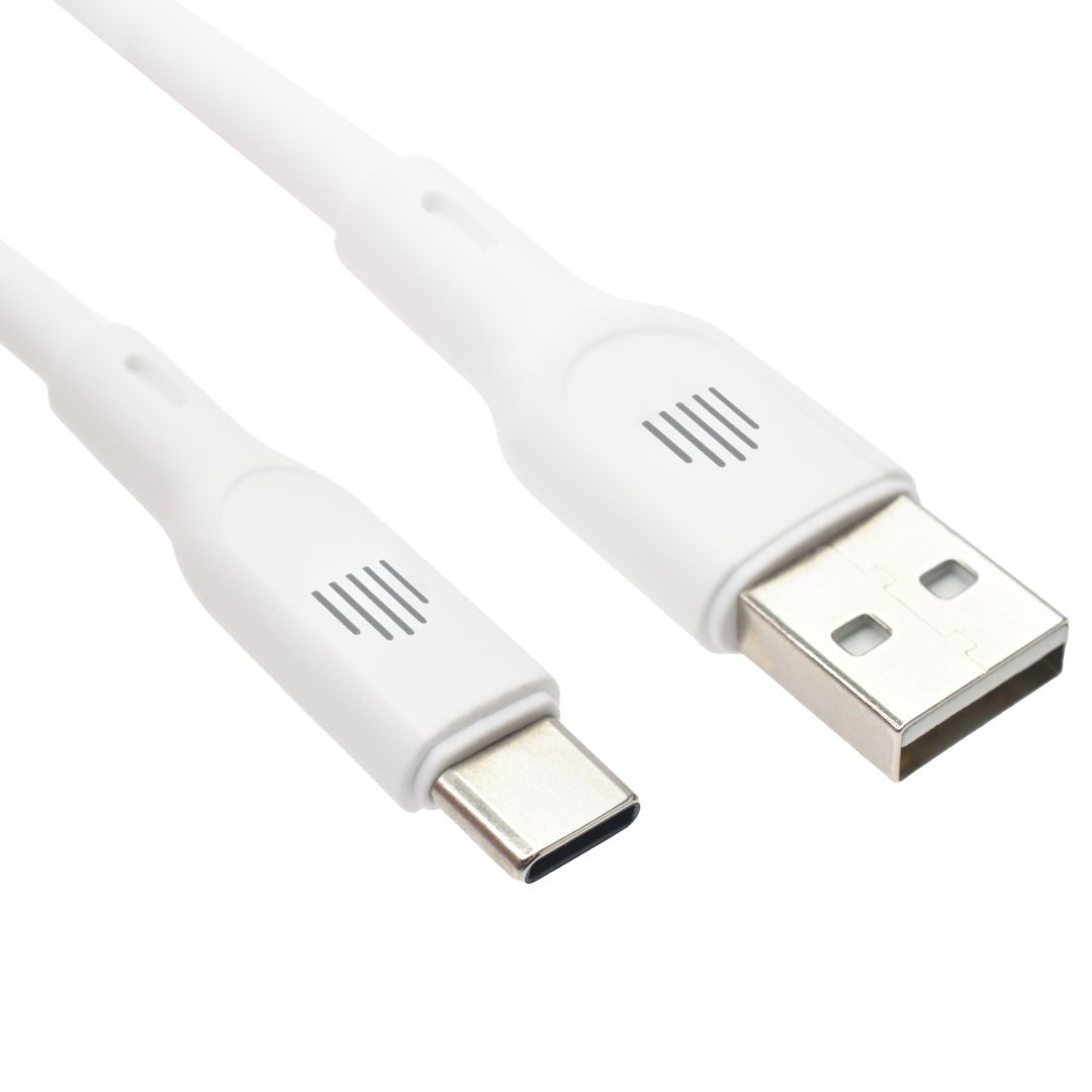 Dviced USB-A to USB-C cable 1,25m White Dviced USB-A to USB-C cable 1,25m White