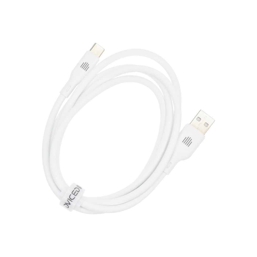 Dviced USB-A to USB-C cable 1,25m White Dviced USB-A to USB-C cable 1,25m White