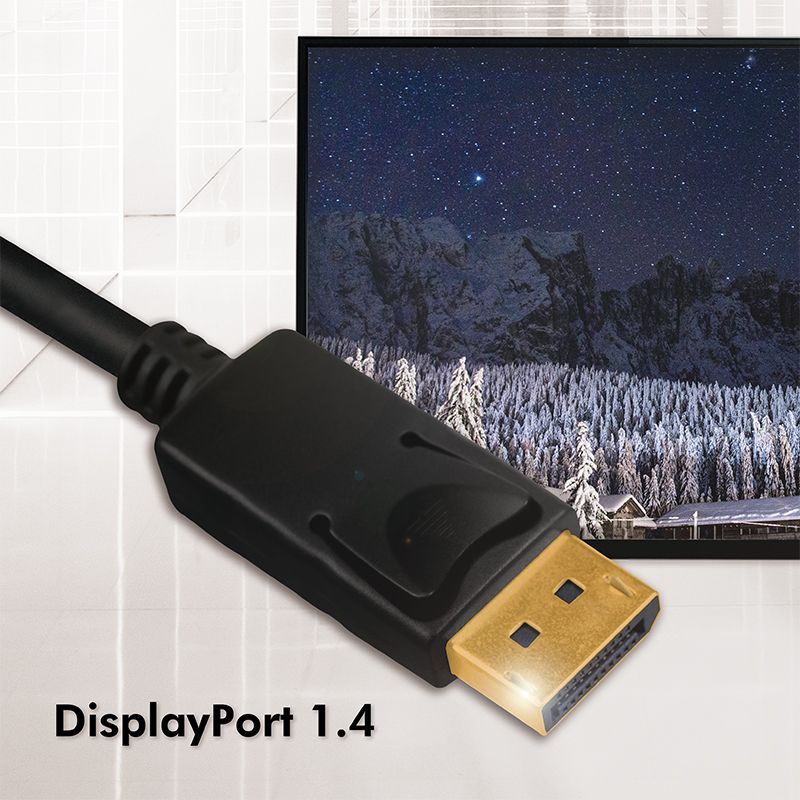 Logilink DisplayPort cable DP/M to DP/M 8K/60 Hz 1m Black Logilink DisplayPort cable DP/M to DP/M 8K/60 Hz 1m Black