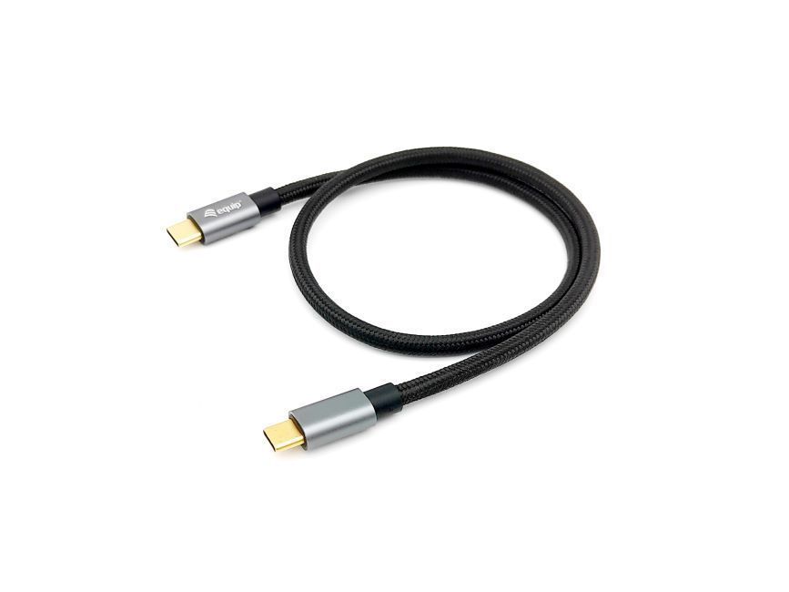 EQuip USB-C 3.2 Gen2 to USB-C 100W cable 1m Black EQuip USB-C 3.2 Gen2 to USB-C 100W cable 1m Black