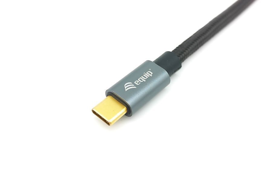 EQuip USB-C 3.2 Gen2 to USB-C 100W cable 1m Black EQuip USB-C 3.2 Gen2 to USB-C 100W cable 1m Black