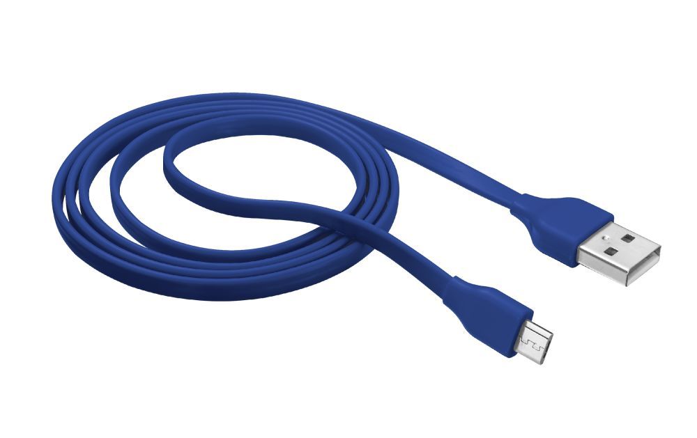 Trust Flat Micro-USB Cable 1m Blue