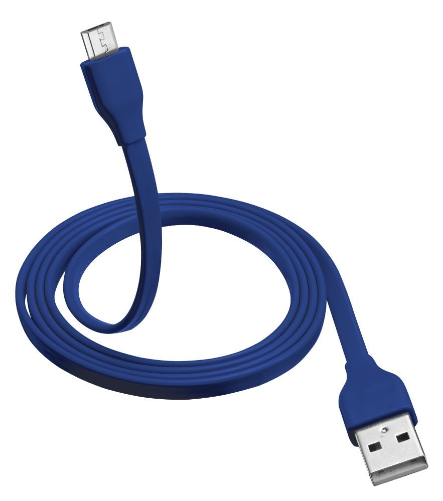 Trust Flat Micro-USB Cable 1m Blue