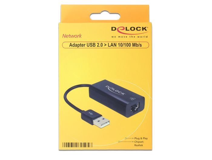 DeLock USB 2.0 > LAN 10/100 Mbps Adapter DeLock USB 2.0 > LAN 10/100 Mbps Adapter