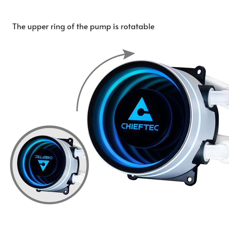 Chieftec Iceberg 360 RGB AiO CPU Cooler White