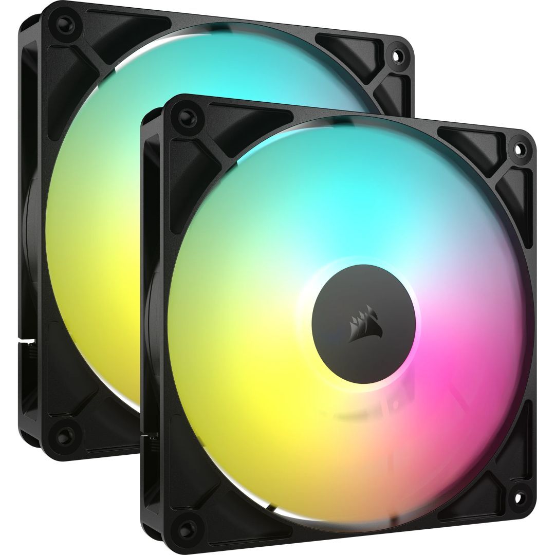 Corsair RS140 ARGB 140mm PWM Fan (2-pack) Black Corsair RS140 ARGB 140mm PWM Fan (2-pack) Black